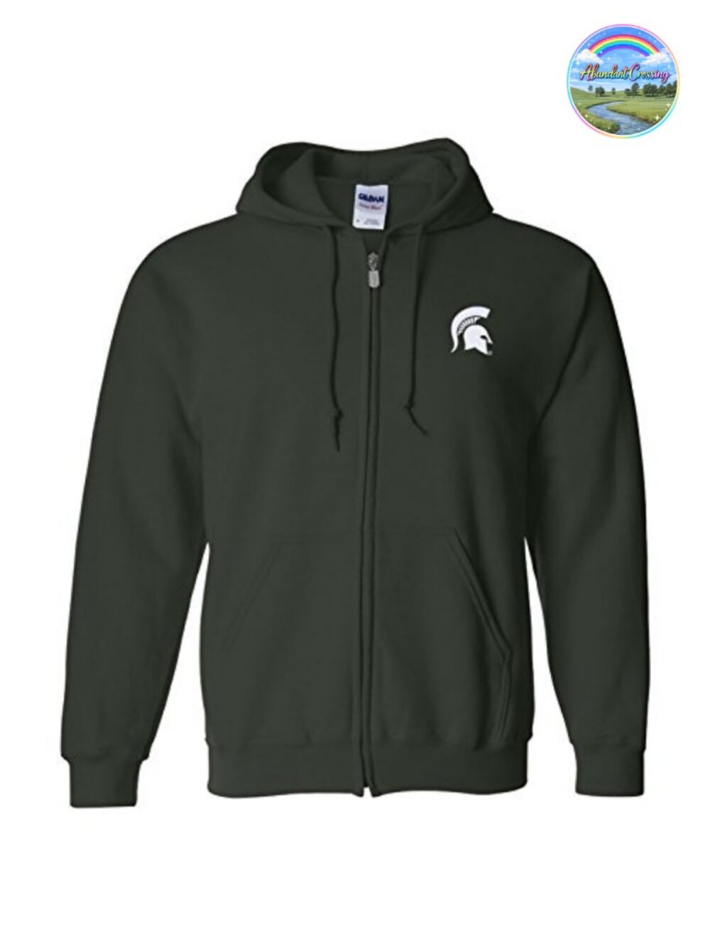 NCAA Full Zip Hoodie Embroidered Unisex College Spirit Sweatshirt
